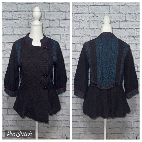 Touch of fairisle wool jacket free people - Picture 1 of 12